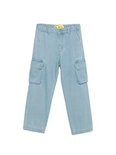 Off-white Kids' Cargo-pocket Jeans In Blue