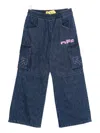 Off-white Cargo-print Elastic-waist Trousers In Blue