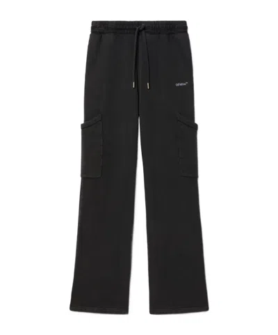 OFF-WHITE OFF-WHITE LOGO EMBROIDERED DRAWSTRING PANTS
