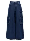 Off-white Wide-leg Cargo Jeans