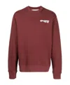 Off-white Carlos Arrow Crew-neck Sweatshirt In Red