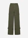 Off-white Relaxed Carpenter Style Trousers In Military Green