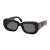 Off-white Carrara Grey Rectangular Unisex Sunglasses Oeri019 1007 50