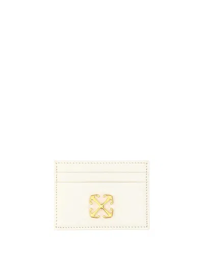 Off-white Card Holder With Logo In White