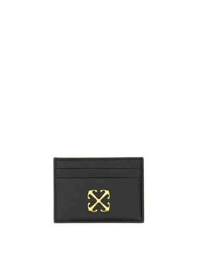 Off-white Card Holder With Logo In Black