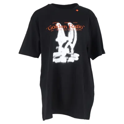 Off-white Cartoon S/s T-shirt In Black Cotton