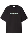 Off-white Mens Cash Arrow Skate Logo-print Cotton-jersey T-shirt Black In Black