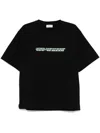 Off-white Mens Cash Arrow Skate Logo-print Cotton-jersey T-shirt Black In Black  