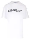 Off-white Off White Big Logo Bookish Cotton T Shirt In White Black