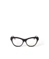 Off-white Cat-eye Flat Mirror In Black