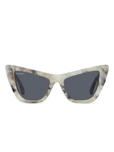 Off-white Cat-eye Full-rim Sunglasses In Brown
