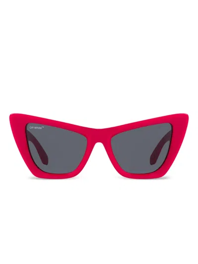 Off-white Cat-eye Full-rim Sunglasses In Pink