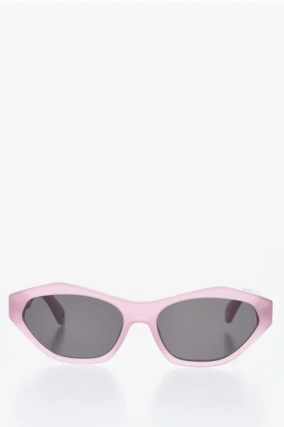 Off-white Cat-eye Kent Sunglasses With Arrow Rods In Pink