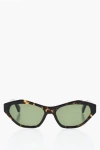 Off-white Cat-eye Kent Sunglasses With Tortoiseshell Frame In Black