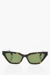 Off-white Cat-eye Madison Sunglasses With Tortoiseshell Frame In Black