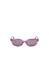 Off-white Cat Eye Sunglasses In Gray