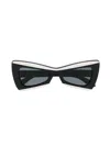 Off-white Cat-eye Tinted Sunglasses In Black