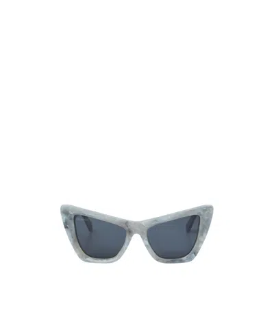 Off-white Cat-eye Tinted Sunglasses In Gray