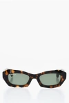 Off-white Cat-eye Venezia Sunglasses With Tortoiseshell Frame In Brown