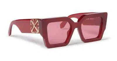 Pre-owned Off-white Catalina Oeri128s24pla0012828 Burgundy In Red