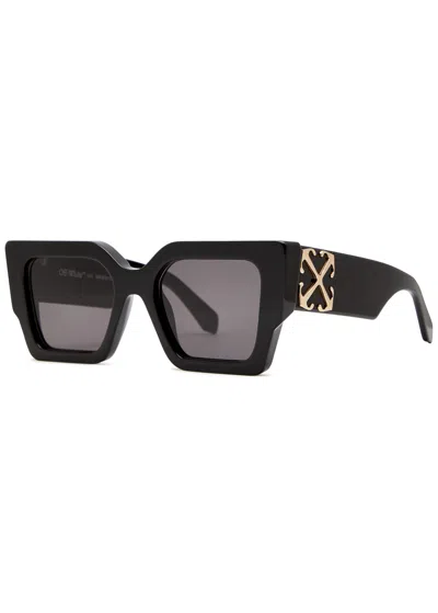 Off-white Catalina Oversized Square-frame Sunglasses In Black