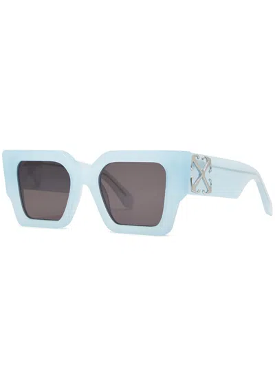 Off-white Catalina Oversized Square-frame Sunglasses In Blue