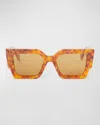 Off-white Catalina Square Acetate Sunglasses In Orange