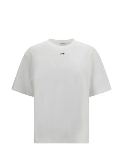Off-white Graphic Print Crew Neck Short Sleeve T-shirt In White