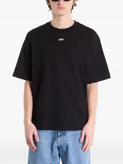 Off-white Chain-arrow T-shirt In Black
