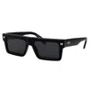 Off-white Chandler Dark Grey Browline Unisex Sunglasses Oeri13z 1007 55