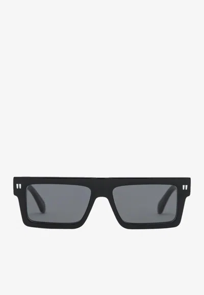 Off-white Chandler Rectangular Sunglasses In Gray