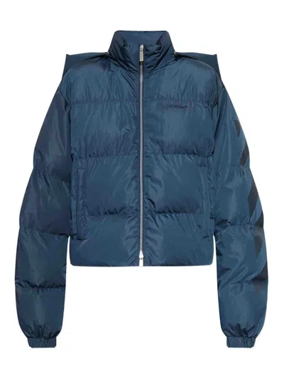OFF-WHITE CHAQUETA ALCOCHADA - AZUL