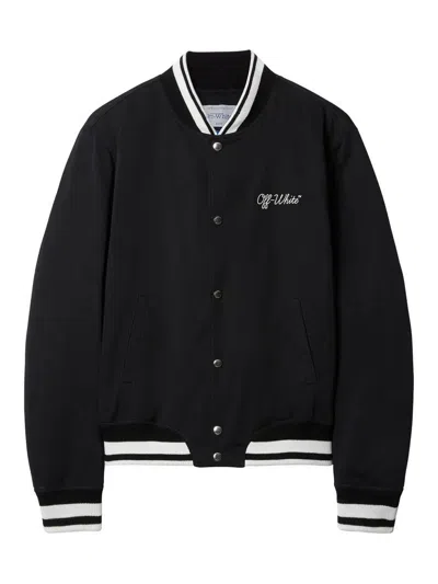 OFF-WHITE SCRIPT VARSITY JACKET