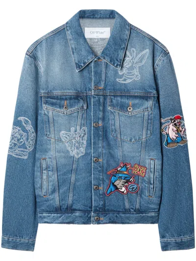 OFF-WHITE CHARACTER SKATE DENIM JACKET