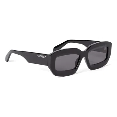Off-white Charlotte Dark Grey Oval Unisex Sunglasses Oeri138 1007 54 In Black