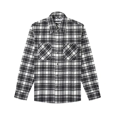 Pre-owned Off-white Check Arrow Flannel Shirt 'black/white'