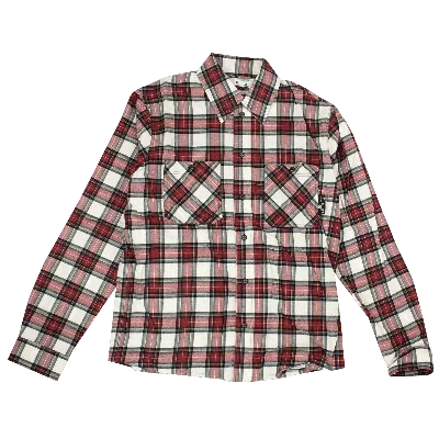 Pre-owned Off-white Check Arrow Flannel Shirt 'red'