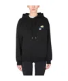Off-white Check Arrows Hooded Sweatshirt In Black