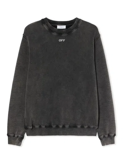 OFF-WHITE "CHECK FLAN ARROW LOGO" SWEATSHIRT