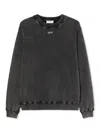 Off-white Check Flan Arrow Crew Logo Sweatshirt In Multi
