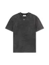 Off-white Check Flan Arrow Logo Tee In Black