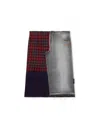 Off-white Check Flannel Denim Skirt In Multi