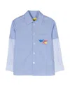 Off-white Check-pattern Cotton Shirt In Blue