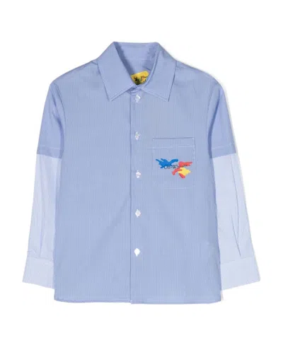 Off-white Check-pattern Cotton Shirt In Blue
