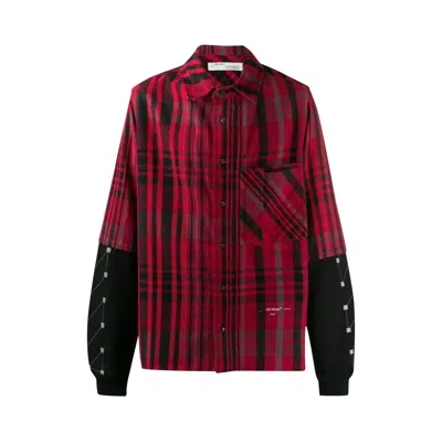 Pre-owned Off-white Checked Shirt 'red'