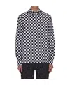 Off-white Checkerboard Print Shirt In Black