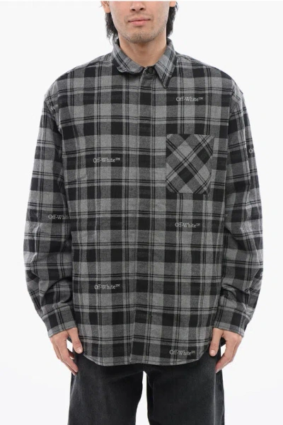 OFF-WHITE CHECKERED PADDED OVERSHIRT