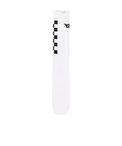 Off-white Checkered Socks In White