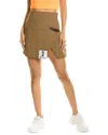 Off-white Checkered Wool-blend Mini Skirt In Brown