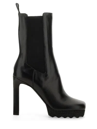 OFF-WHITE OFF-WHITE CHELSEA BOOT WITH HEEL